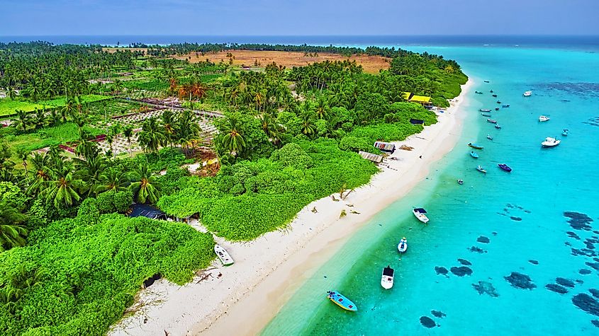 A beach in the Maldives