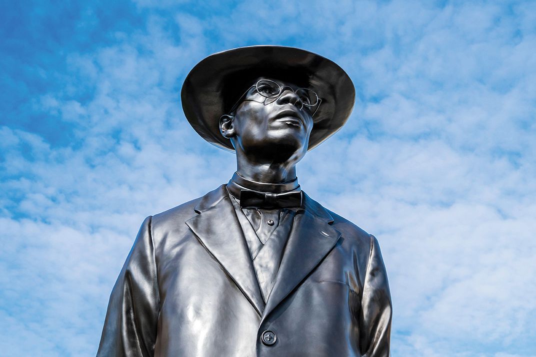 A bronze sculpture in London of John Chilembwe, who led a revolt against British colonial rule and is now revered as a national hero.