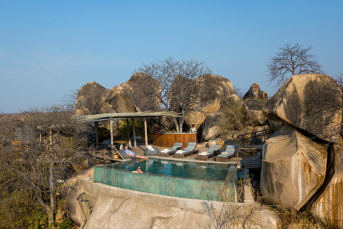 The infinity pool at Jabali Ridge