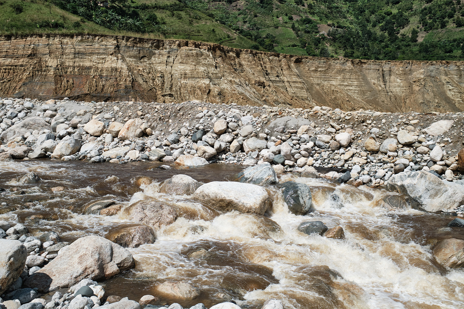 As the Nyamwamba’s floodwaters rage past the tailings pools every year, toxic heavy metals are being washed downriver toward the district capital of Kasese and its 100,000 residents. 