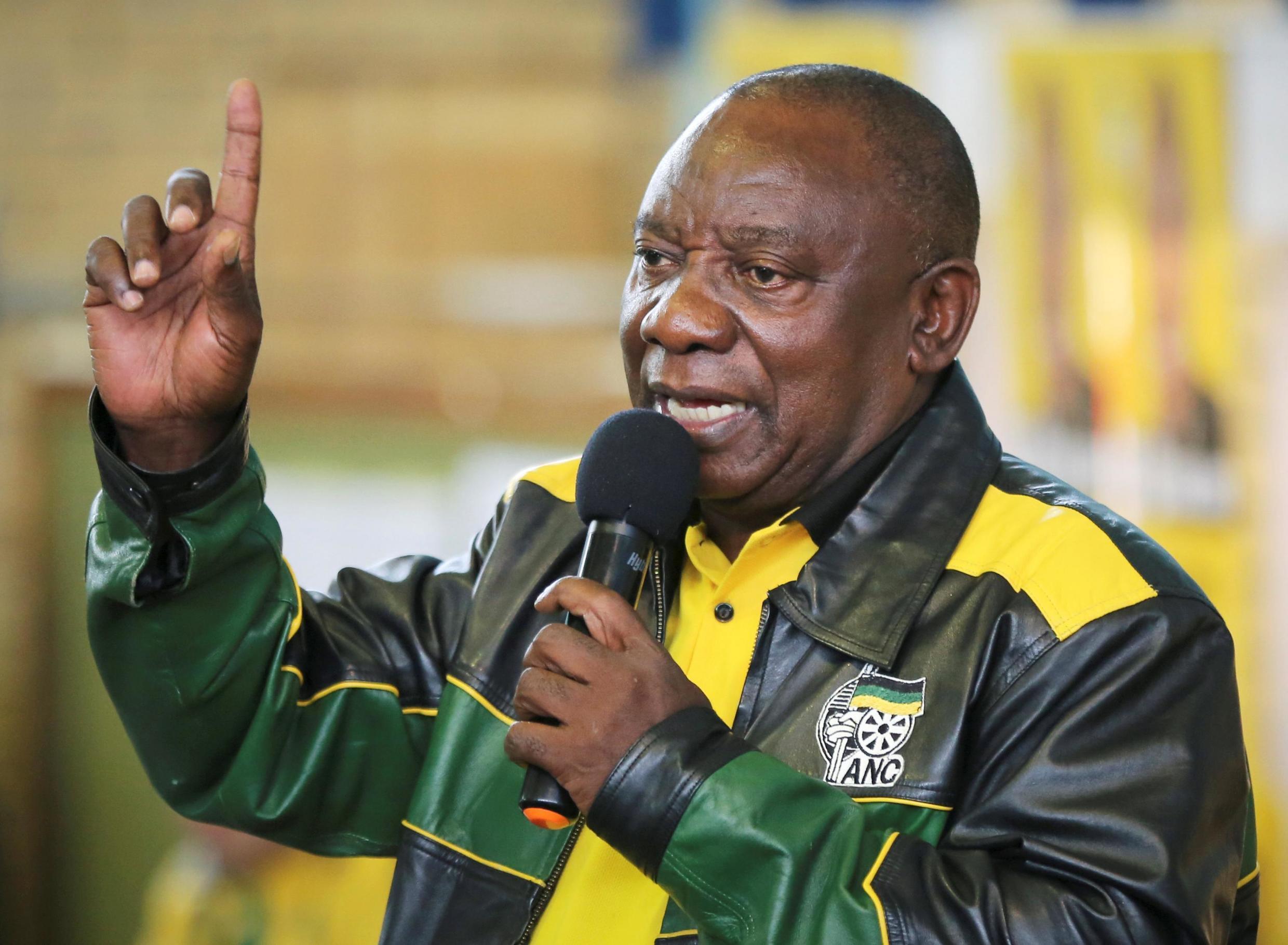 South African President Cyril Ramaphosa