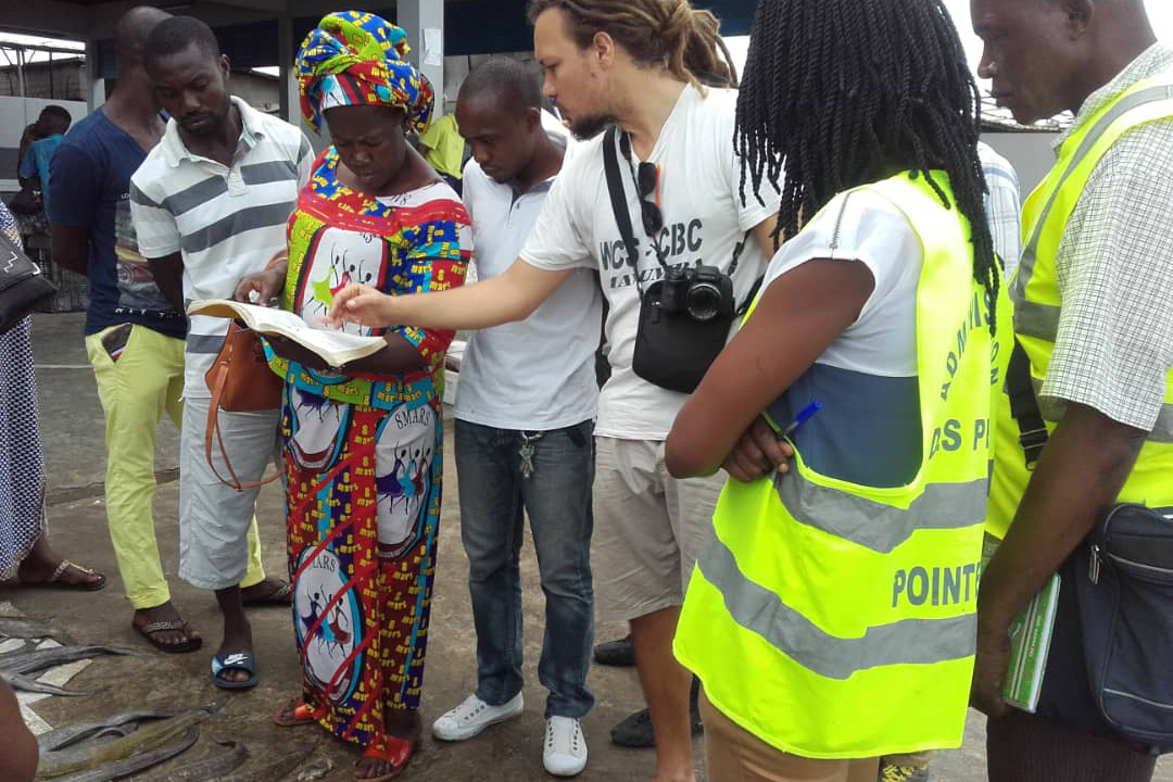 A training session between the Wildlife Conservation Society and the Fishing Administration at Songolo. Credit: Baudelaire Dissondet