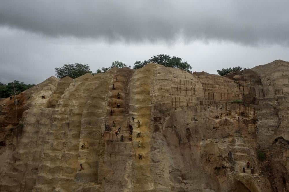 The Ndassima gold mine in 2015, where competing Seleka factions began fighting in early 2017.