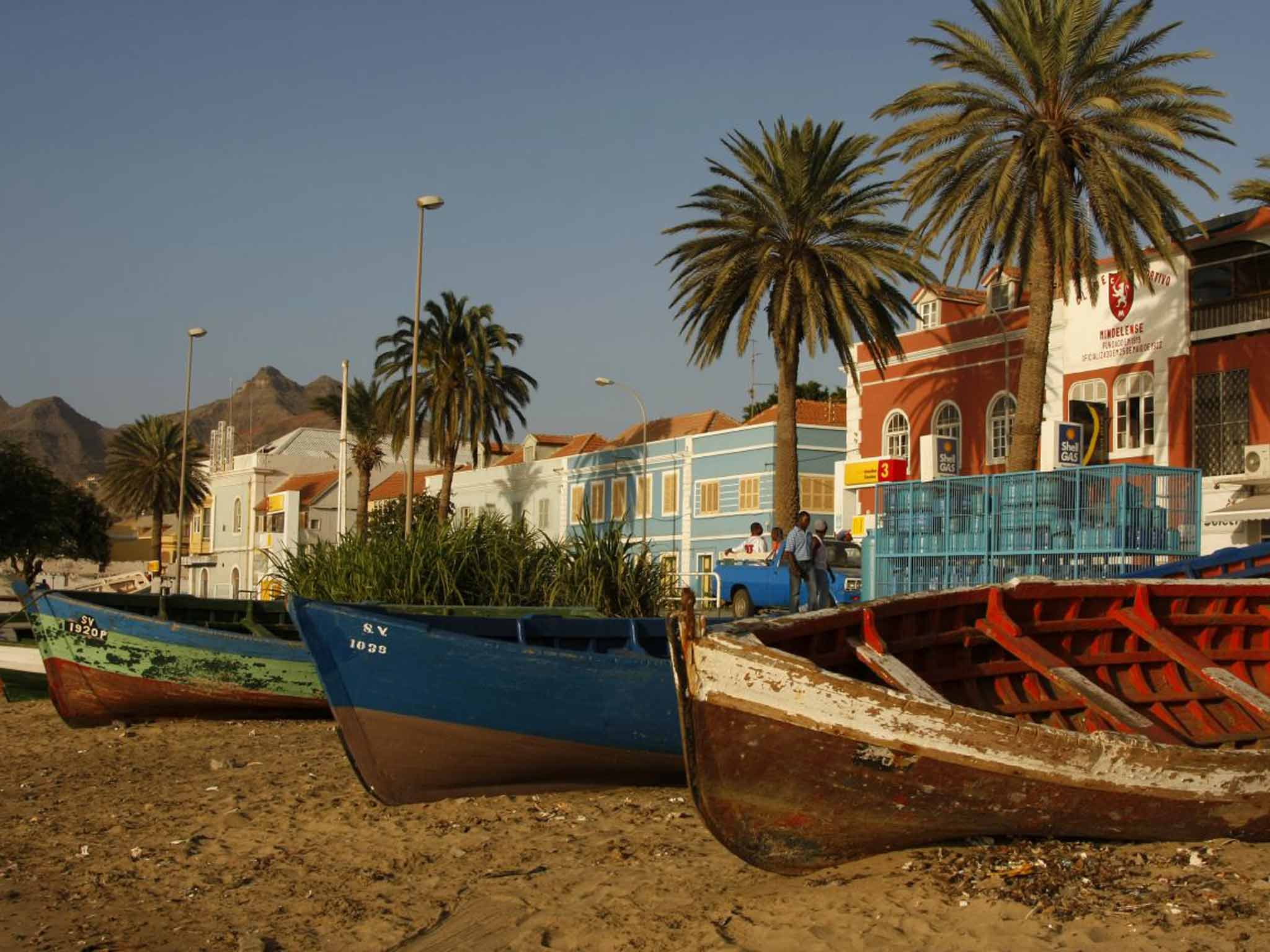 Rowing boats on the beach