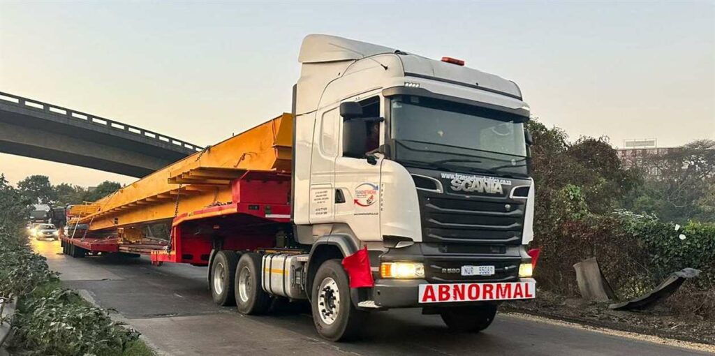 Abnormal load transported across Africa