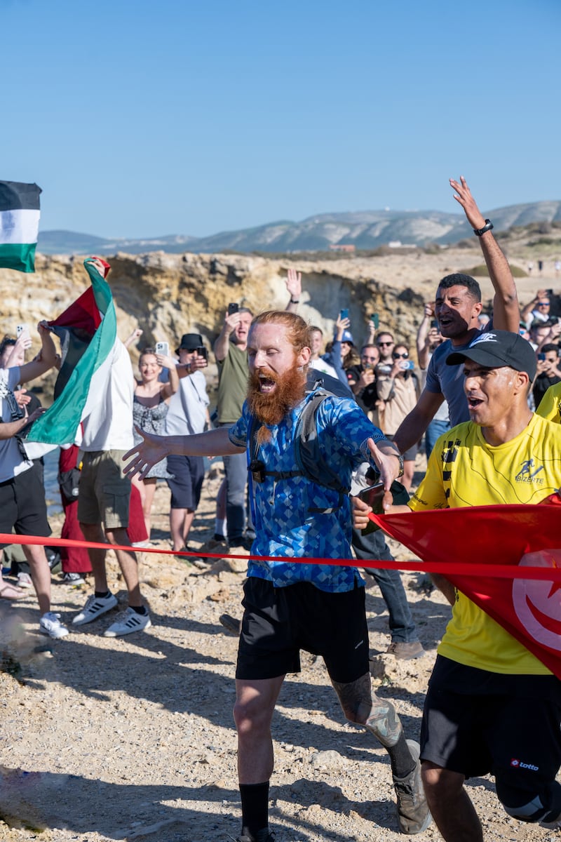 Russ Cook arrives in Ras Angela, Tunisia