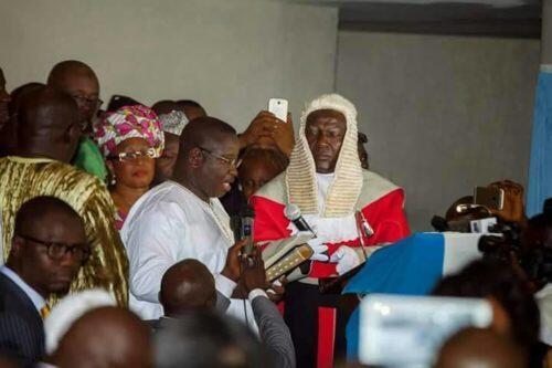 Sierra Leone President Julius Bio takes oath of office, Freetown, 5, April 2018