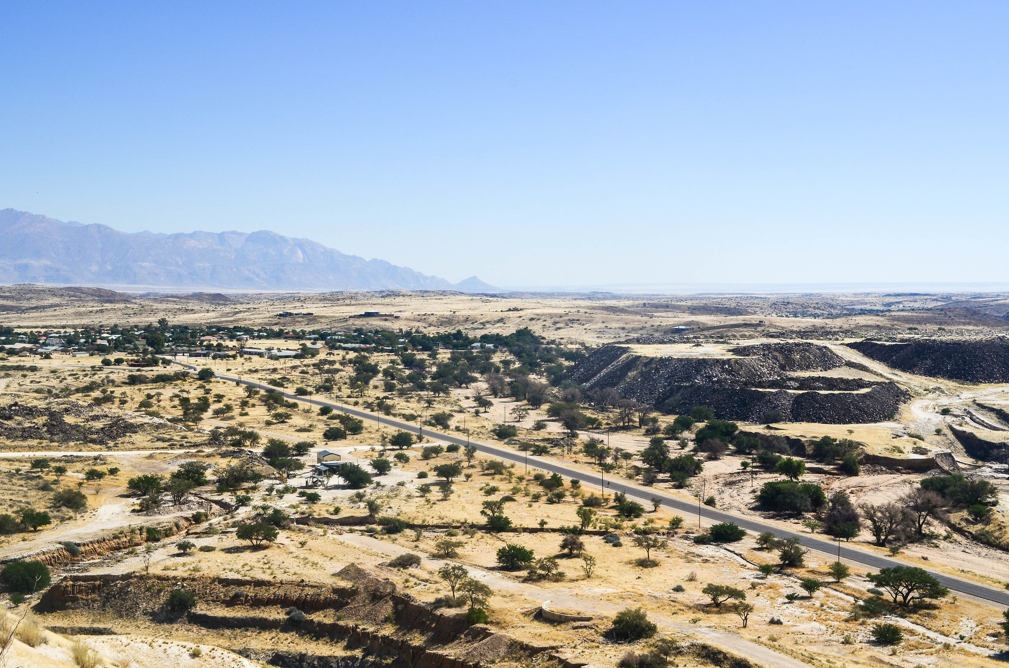 Uis mining town, at the foot of the Brandberg