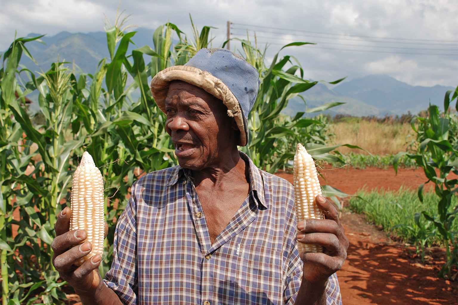 A farmer in Morogoro, Tanzania.