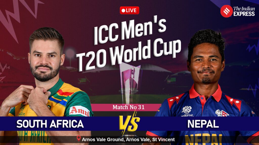 South Africa vs Nepal Live Score, T20 World Cup 2024: SA limp to 57/1 after 10 overs | Cricket News