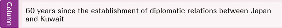 60 years since the establishment of diplomatic relations between Japan and Kuwait