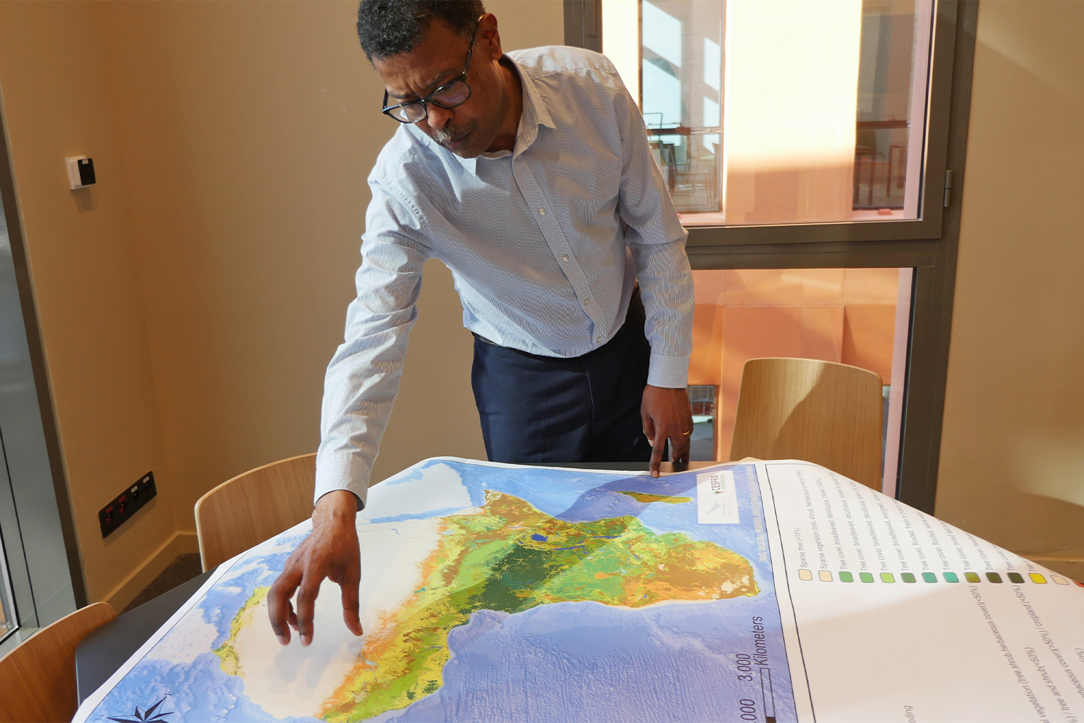 Soil scientist Fassil Kebede.