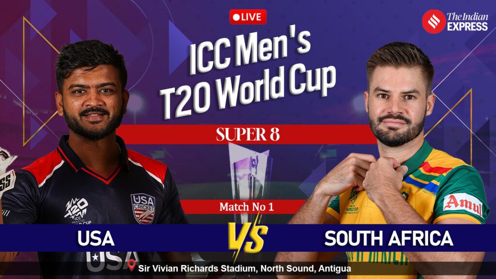 South Africa vs United States LIVE Score, T20 World Cup 2024: SA 153/4 after 16 overs; Netravalkar and Harmeet strike twice for USA | Cricket News