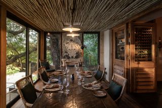 Singita Ebony Lodge Wine Cellar Tasting Room