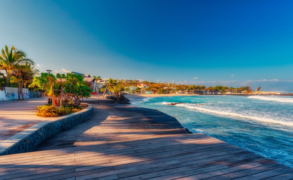 Roches Noires Beach on Reunion Island.