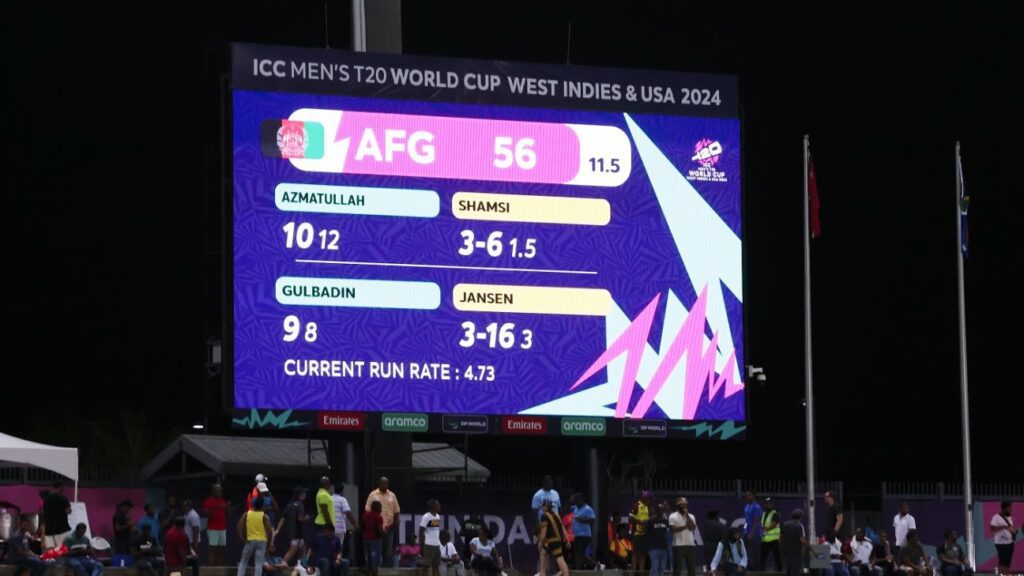 T20 World Cup 2024 semi-final - Stats - South Africa men's maiden World Cup final, Afghanistan's lowest T20I total