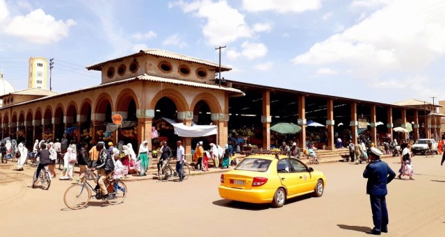 Market in central Asmara - a trip to Asmara