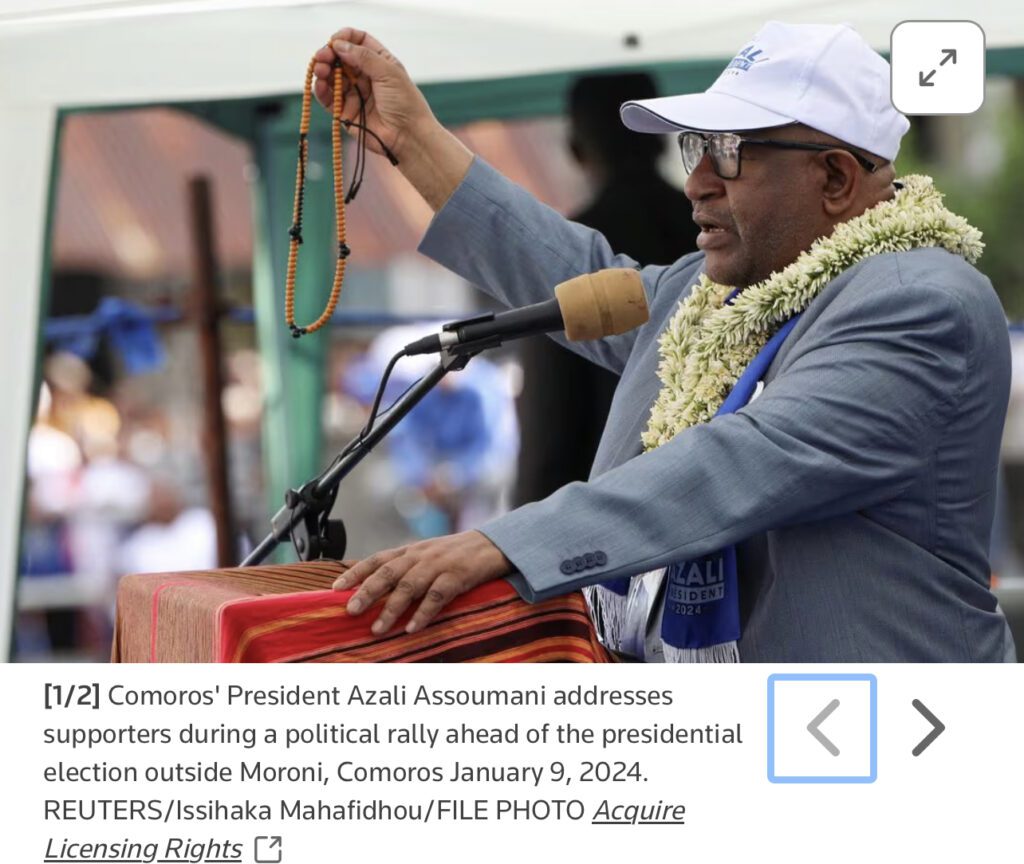 Comoros president tipped to win new term amid partial opposition boycottI’m