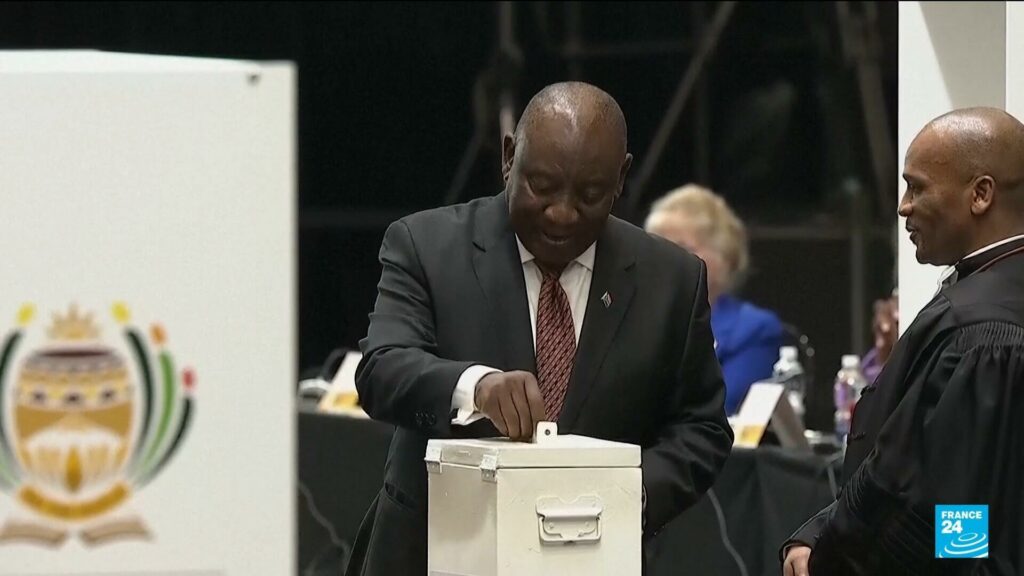 Cyril Ramaphosa in for another five years as South Africa's president, following historic coalition - FRANCE 24 English