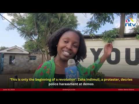 'This is only the beginning of a revolution': Words of Zaha Indimuli, a GenZ protester