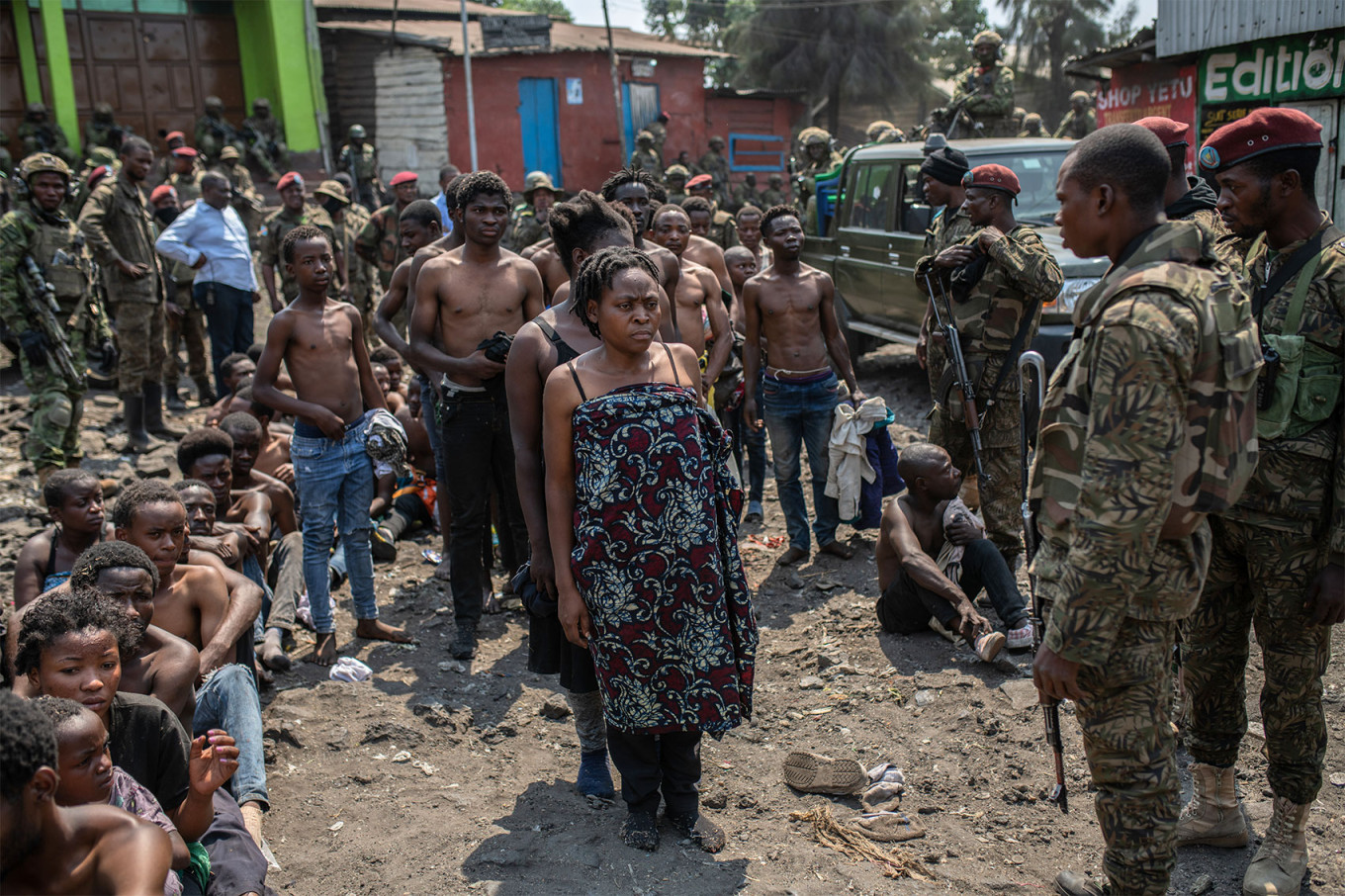 
					Wazalendo protesters are detained after a banned rally in Goma, North Kivu Province, Republic of Congo.					 					Moses Kasereka / EPA / TASS				