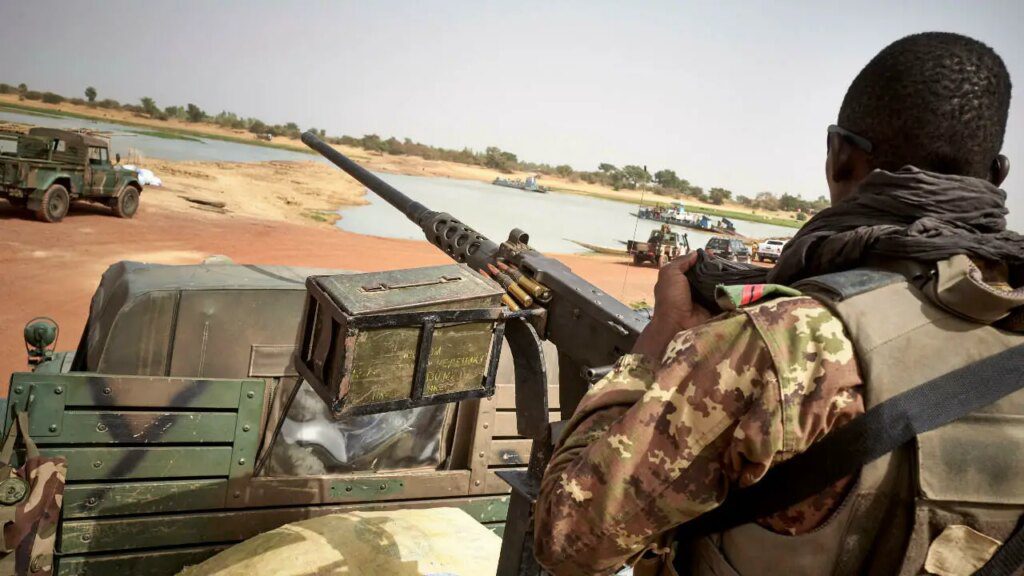 The Malian army on patrol in central Mali