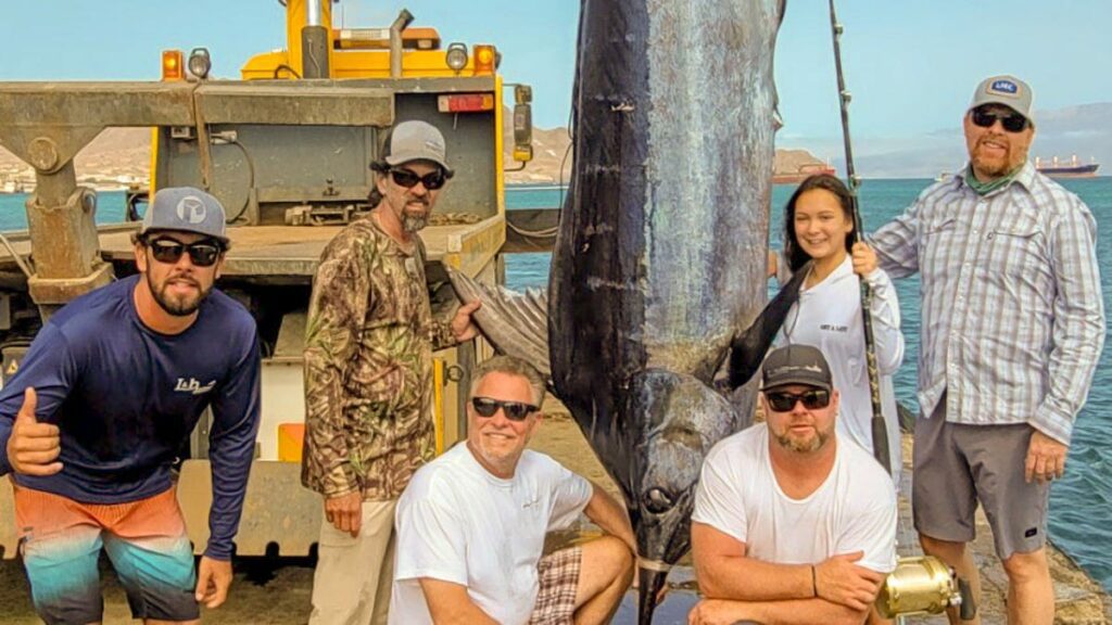 Panama City Beach girl lands possible world record blue marlin off Africa