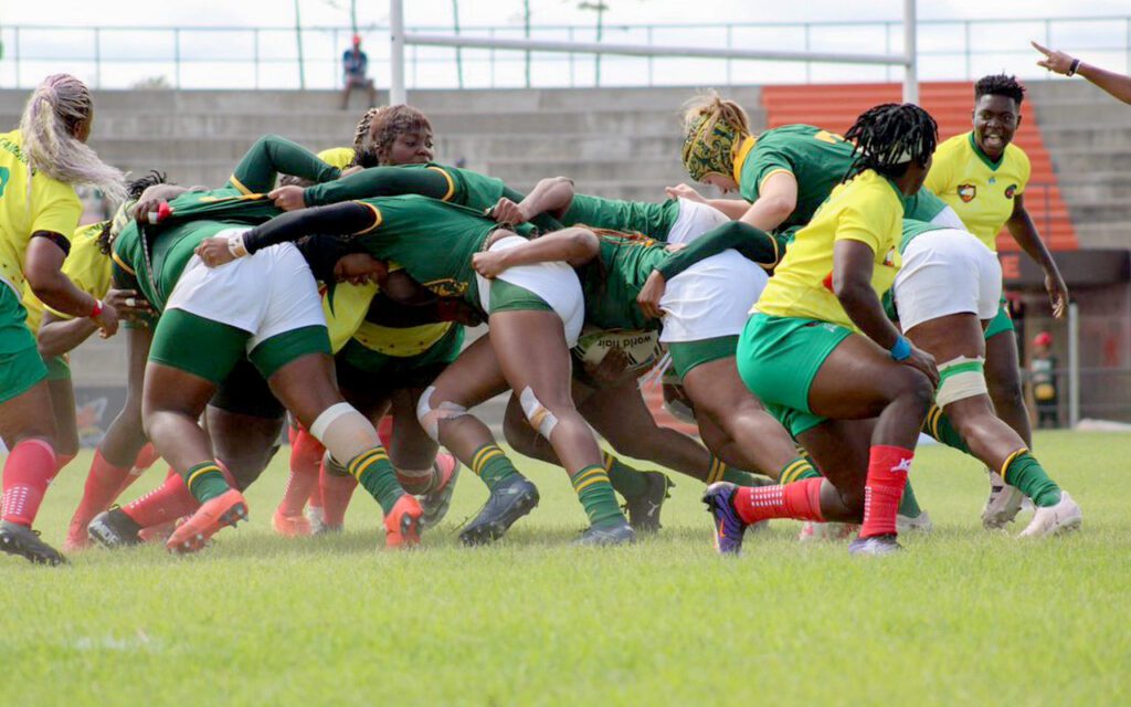 The Bok Women could only score three maul tries in the first half of their opening African Rugby Cup tie, all by hooker Lindelwa Gwala, but things opened up after the break and they added six more tries to their tally to beat Cameroon by 55-nil in Madagascar on Saturday, 4 May, 2024. Photo: WomenBoks on X