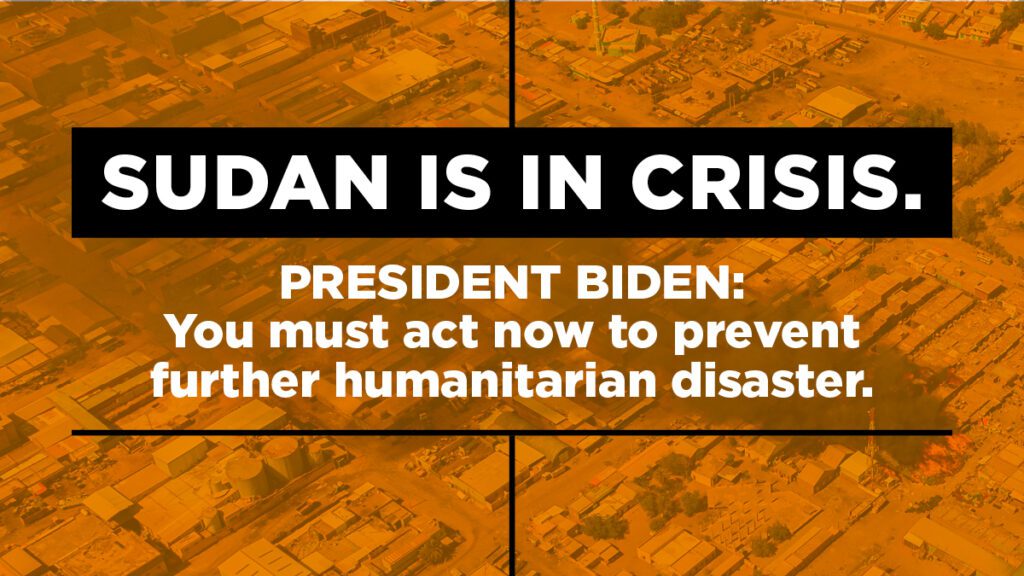 President Biden: Act Now to Protect Civilians in El Fasher