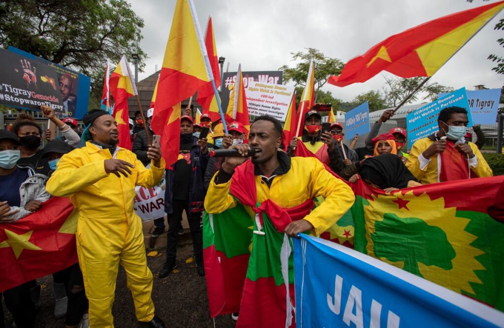 Protest in South Africa over conflict in Ethiopia's Tigray Twitter Doctors Without Borders Abiy Ahmed South Africa Eritrea