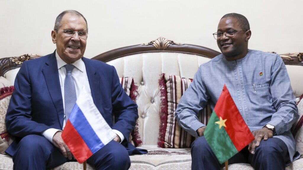 Russia's top diplomat promises more military support for Burkina Faso as he tours West Africa