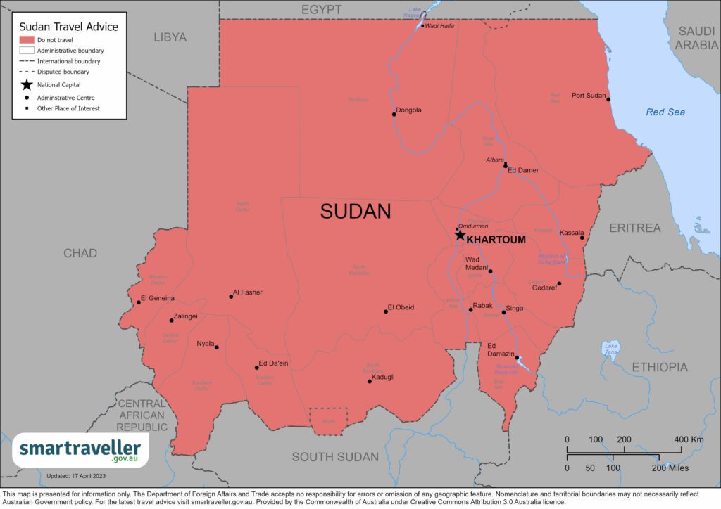 Map of Sudan