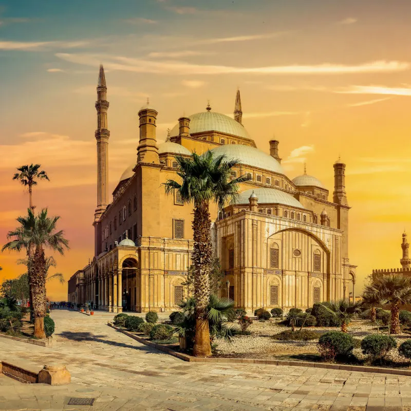 The great Mosque of Muhammad Ali Pasha in Cairo Egypt