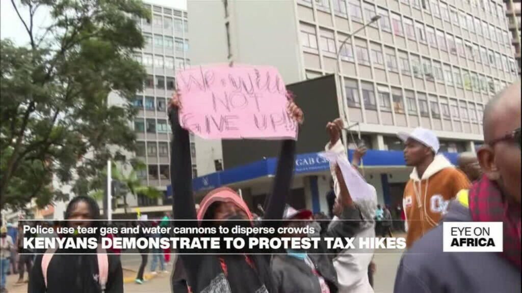 Thousands of young Kenyans protest tax hikes