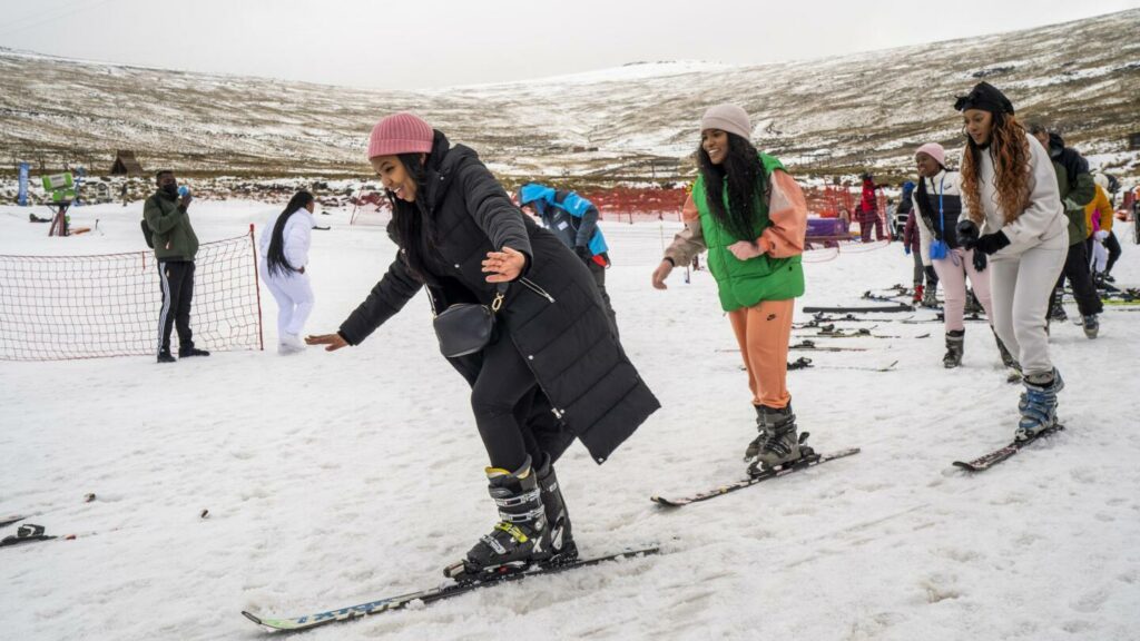 Tiny African kingdom has skiing as Europe sweats summer heat