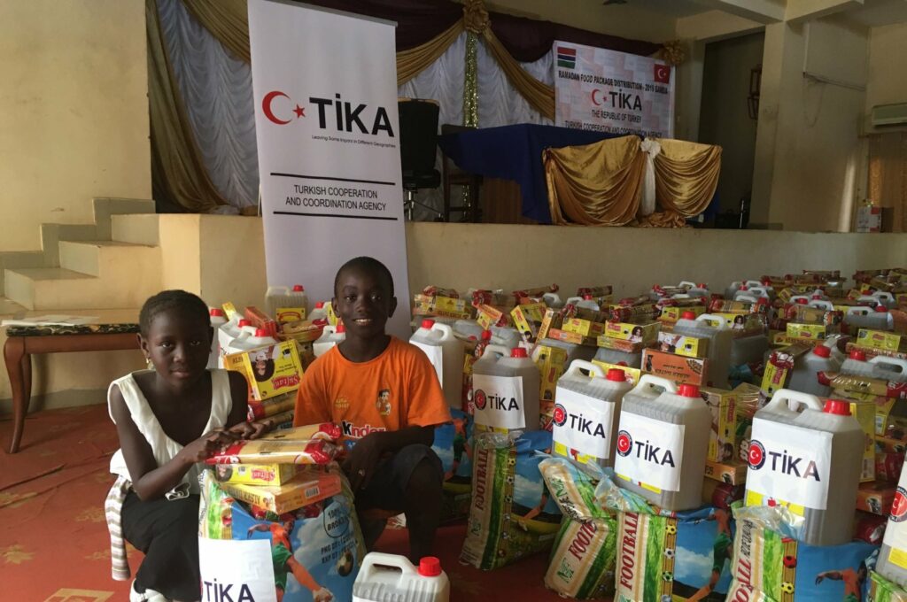 Turkish aid agency provides food to needy in Africa's Gambia