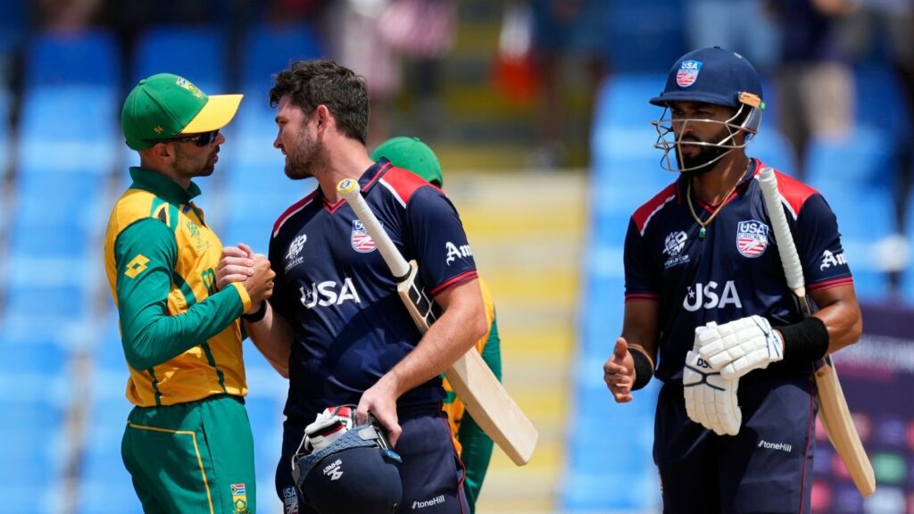 USA vs South Africa, T20 World Cup 2024 Super 8: Catch all the action from the match through these images