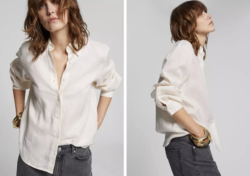 & Other Stories Loose-Fit Linen Shirt. PHOTO: Zalora