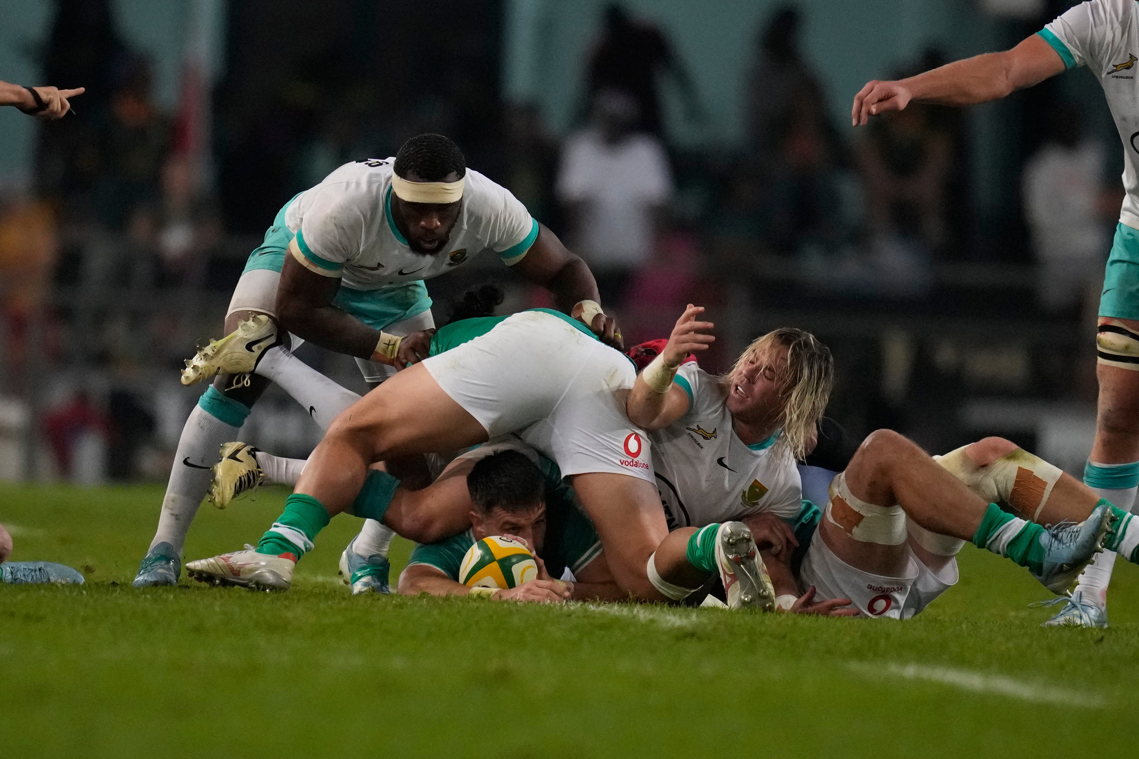 South Africa captain Siya Kolisi was unable to prevent his side slipping to defeat against Ireland in Durban (Themba Hadebe/AP)