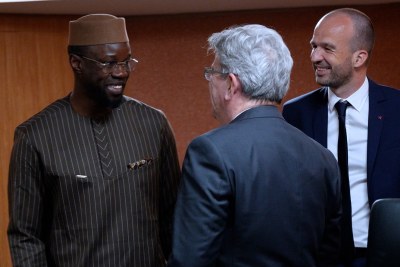 Jean-Luc Mélenchon et Ousmane Sonko