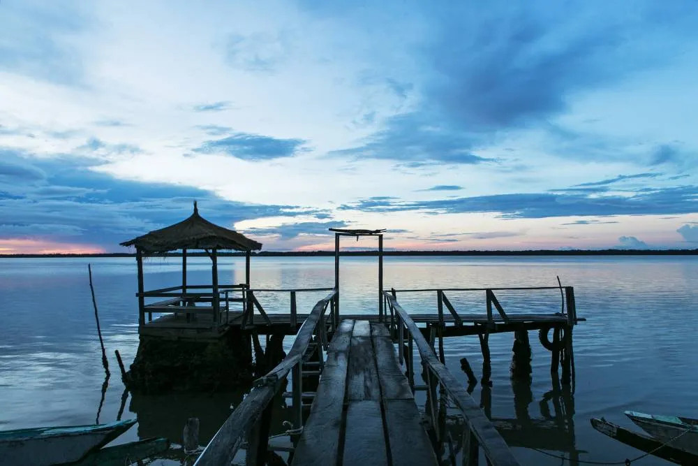 River dock in The Gambia — Getty Images