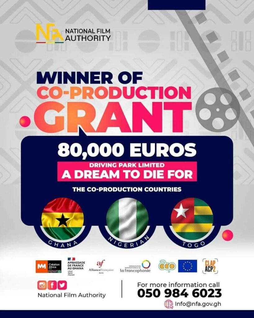 Ghana, Nigeria and Togo Jointly Win 80,000 Euros Co-production Grant To Produce a Pan-African Film.