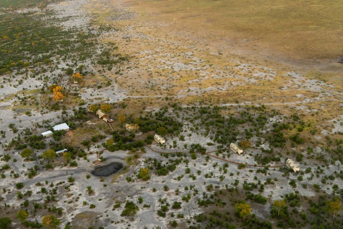 Mokete Botswana seen from the air