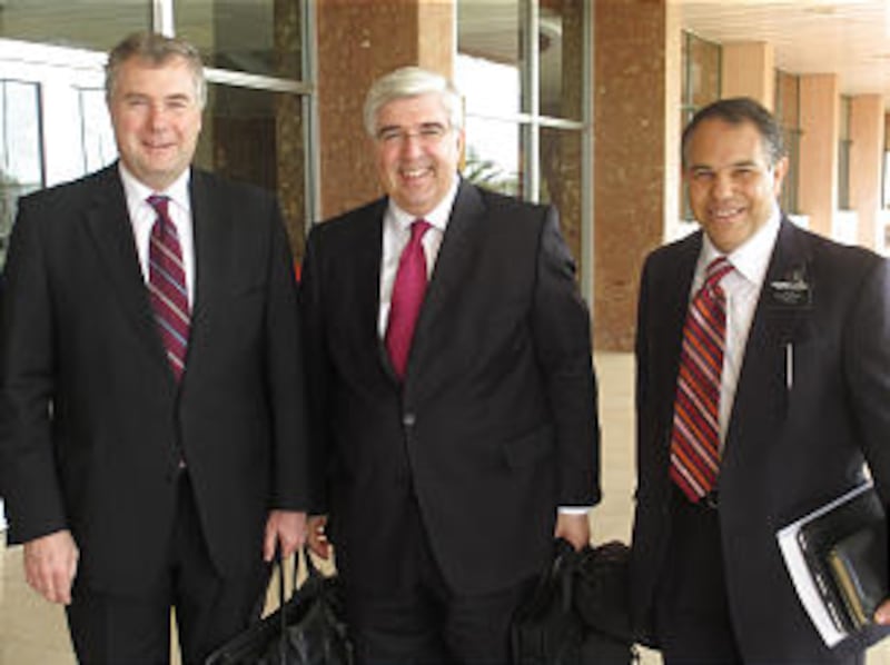 Elder Erich W. Kopischke, Elder Jose A. Teixeira, President Robert Oliveira