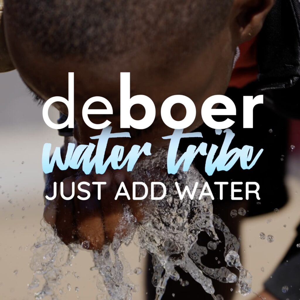 deboer swim partners with NGO Relate Water