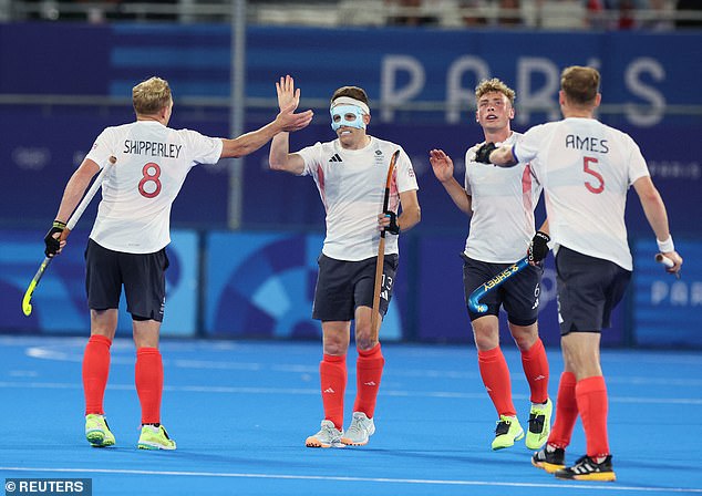 Attacker Sam Ward has worn a protective face mask since a ball shattered his eye socket from a penalty corner against Malaysia six years ago and he helped to lead Team GB's late recovery