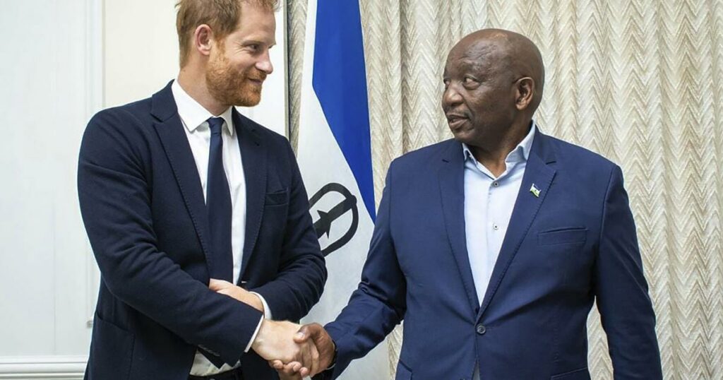 Prince Harry visits the small mountain kingdom of Lesotho, where he's called 'the warrior' - The Messenger