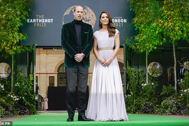 2021 -- William and Kate at the first Earthshot Prize awards ceremony at Alexandra Palace in London