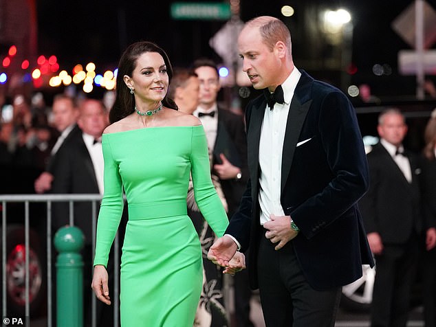 2022 -- Prince William with Kate at the 2022 Earthshot Prize Awards ceremony at the MGM Music Hall at Fenway in Boston, Massachusetts, on December 2, 2022