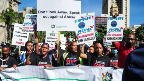 Getty Images An image of young women protesting 